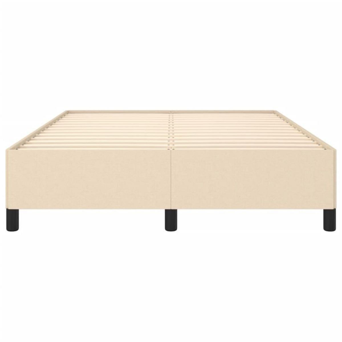 VIDAXL Cadre de lit sans matelas creme 140x200 cm tissu