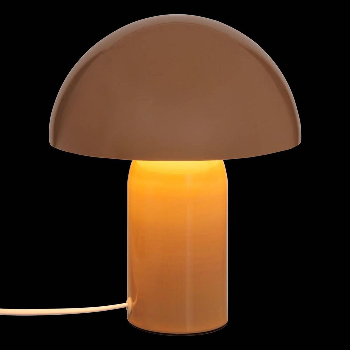 ATMOSPHERA Lampe champignon en métal LITO - D. 20 cm - Beige