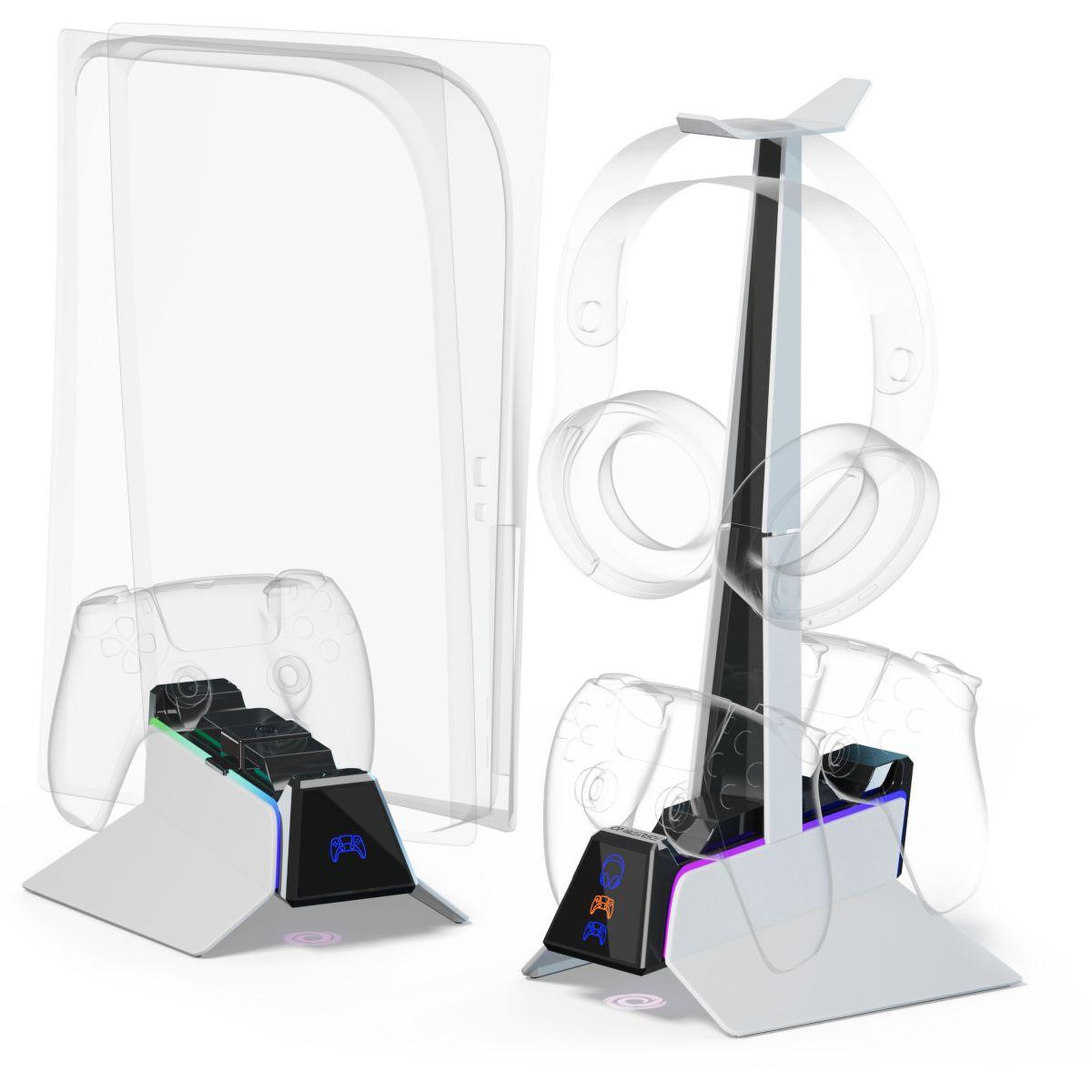 Voir la diapositive 4 : ONIVERSE Chargeur USB C Station de recharge rapide X3 (PS5)