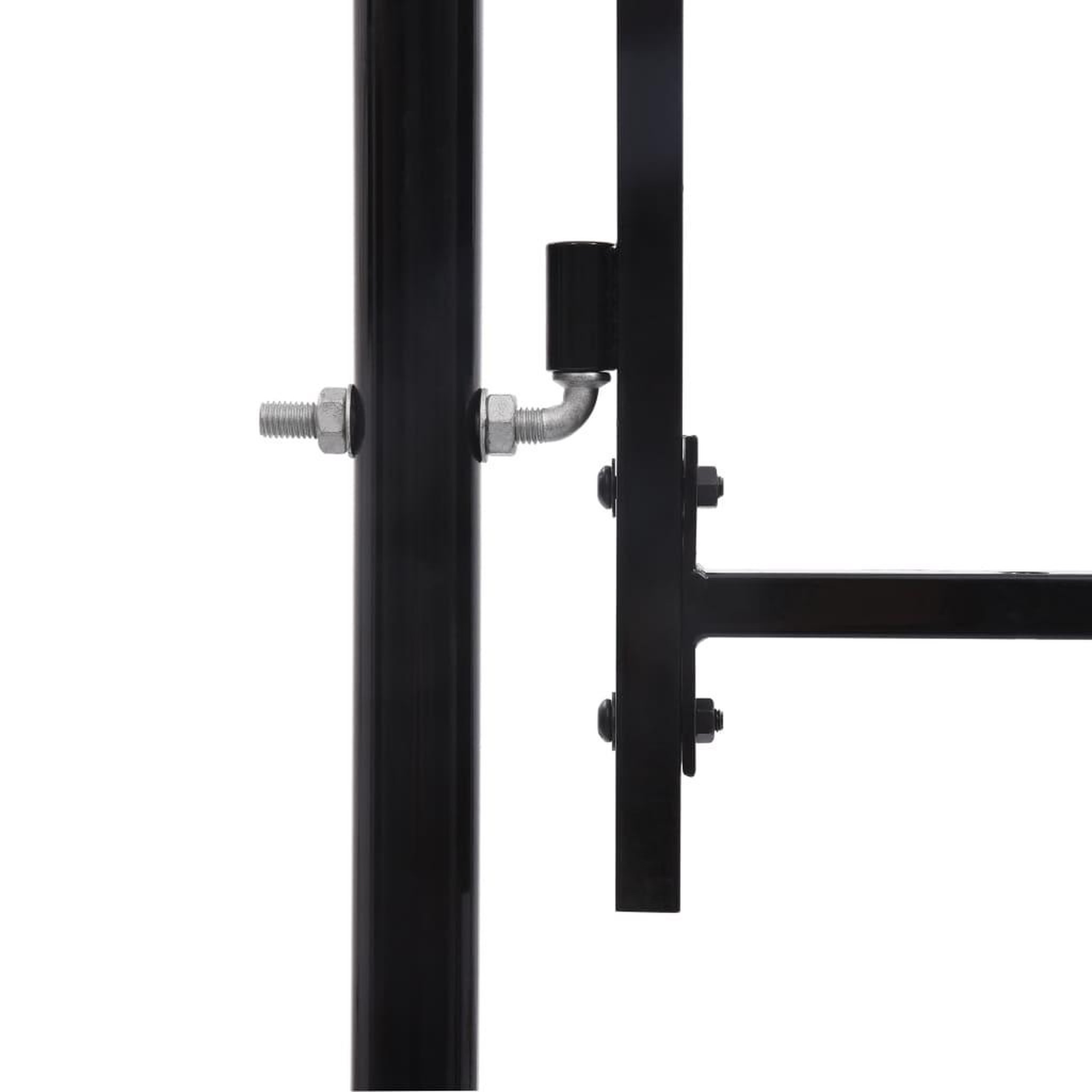 Voir la diapositive 3 : VIDAXL Portillon simple porte avec dessus a pointe Acier 1x1,5 m Noir
