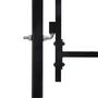 Voir la diapositive 3 : VIDAXL Portillon simple porte avec dessus a pointe Acier 1x1,5 m Noir