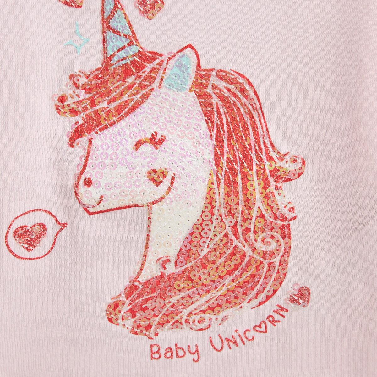 IN EXTENSO T-shirt manches longues licorne bébé fille