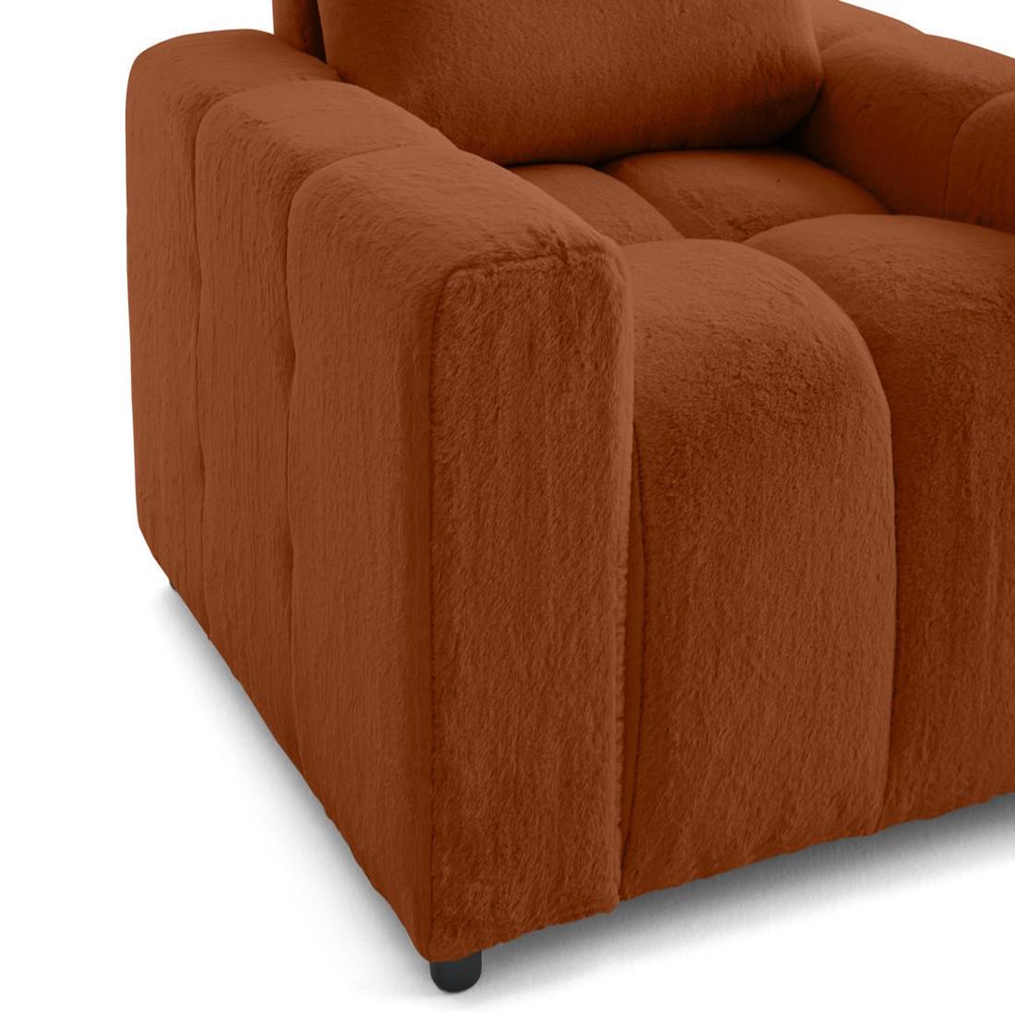 Voir la diapositive 4 : LISA DESIGN Crocus - fauteuil en fausse fourrure