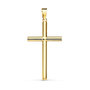 Voir la diapositive 1 : L'ATELIER D'AZUR Pendentif - Médaille Croix Or 18 Carats 750 Jaune - Chaine Offerte
