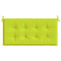 Voir la diapositive 4 : VIDAXL Coussin de banc de jardin vert brillant 120x50x3cm tissu oxford