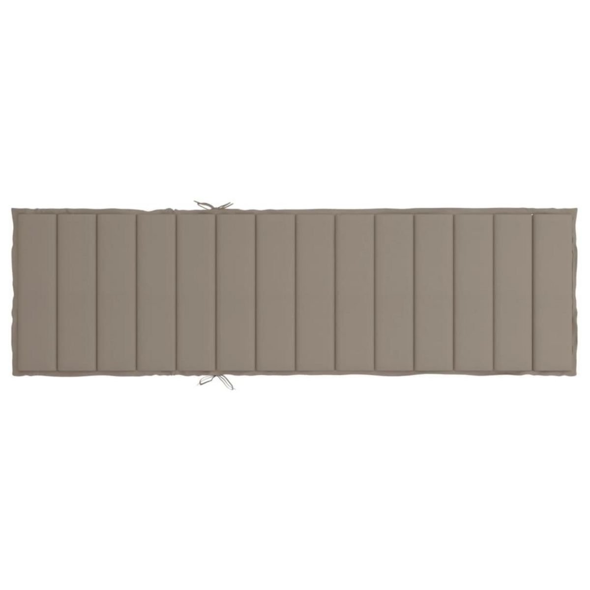 VIDAXL Coussin de chaise longue taupe 200x60x3 cm tissu oxford