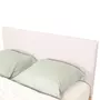 HOMIFAB Tête de lit matelassée en tissu gris clair 160 cm - Eliot