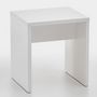 Voir la diapositive 2 : Paris Prix Tabouret Design  Noble  44cm Blanc Brillant