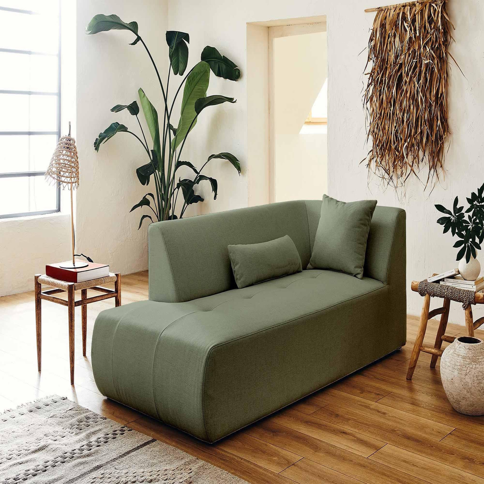 Voir la diapositive 5 : LISA DESIGN Onyx - canapé modulable d'angle gauche 5 places - en tissu