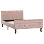 Voir la diapositive 2 : VIDAXL Cadre de lit sans matelas Rose Velours 100x200 cm