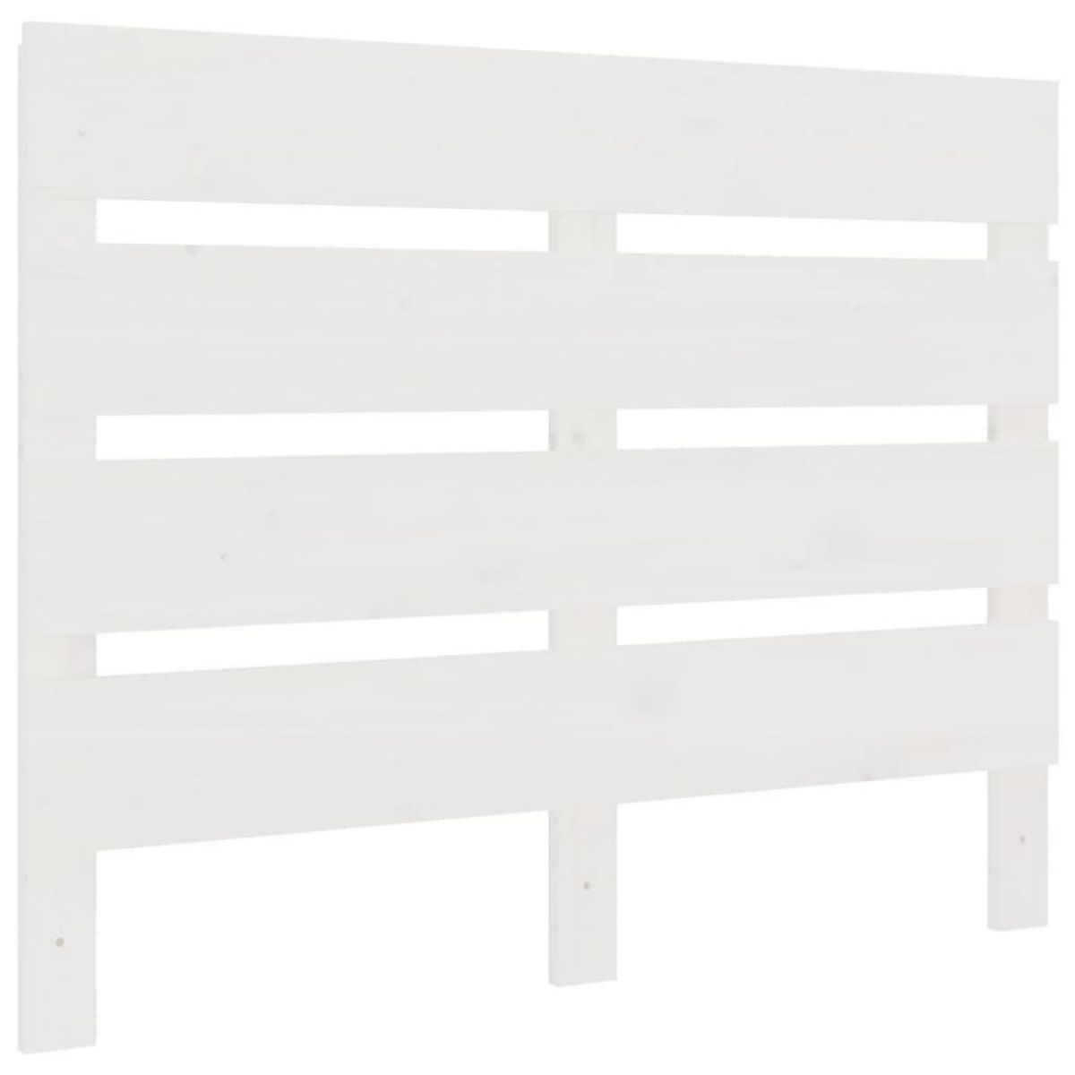 VIDAXL Tete de lit Blanc 75x3x80 cm Bois massif de pin