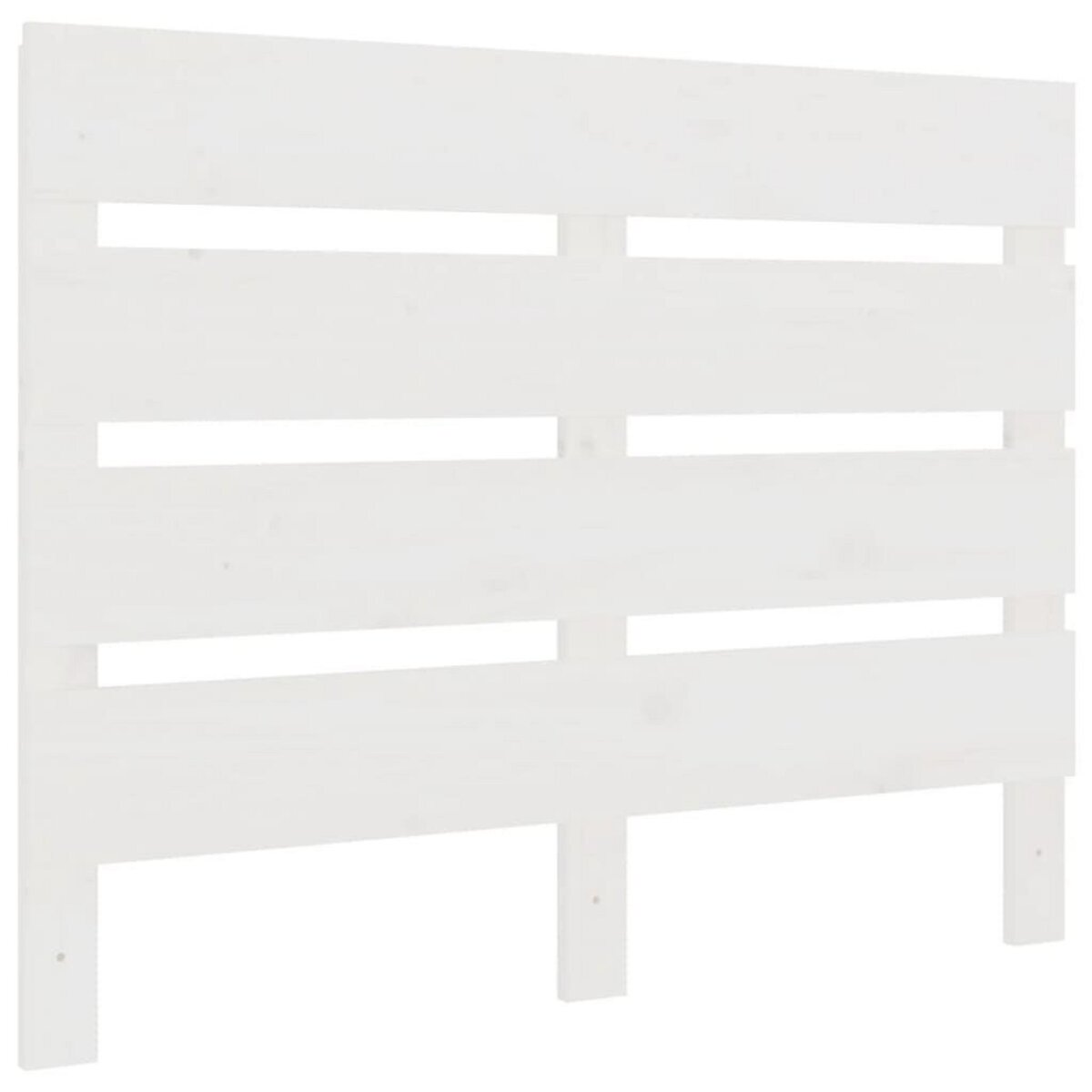 VIDAXL Tete de lit Blanc 75x3x80 cm Bois massif de pin