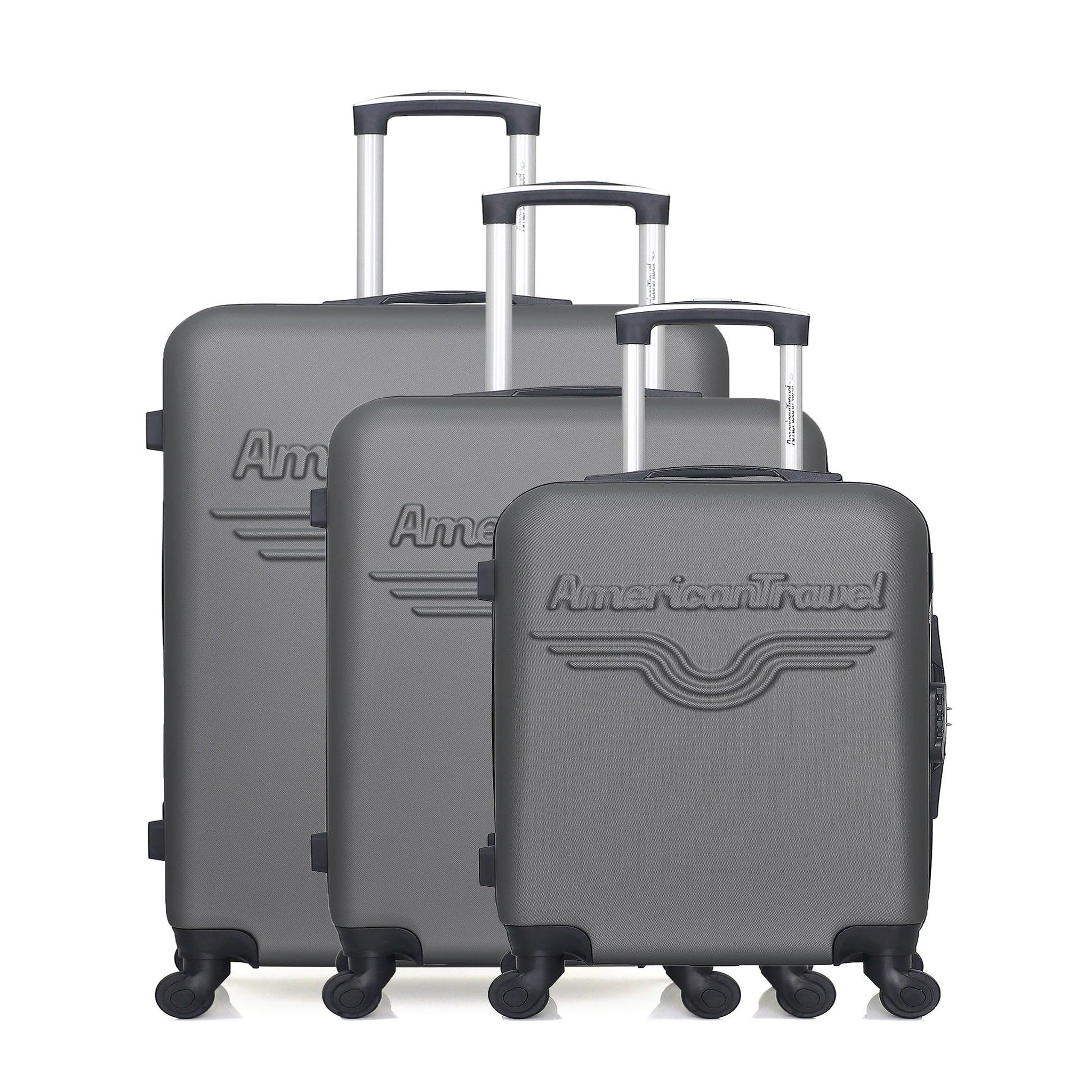 AMERICAN TRAVEL American travel - set de 3 valises chelsea 75 cm 4 roues