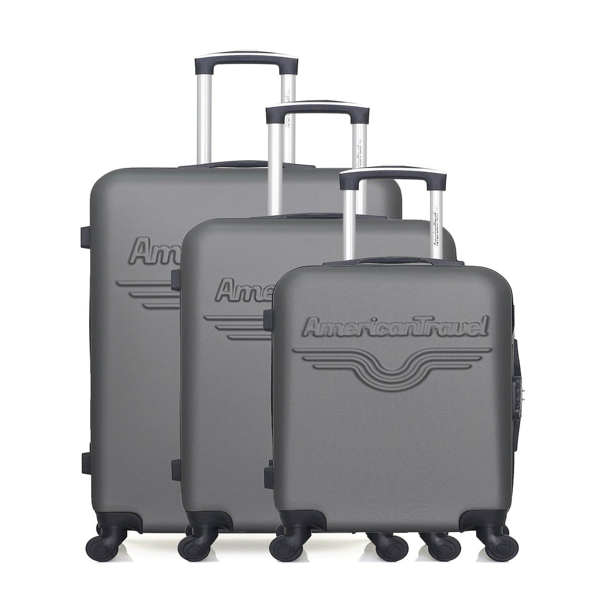AMERICAN TRAVEL AMERICAN TRAVEL - Set de 3 Valises CHELSEA 75 cm 4 Roues