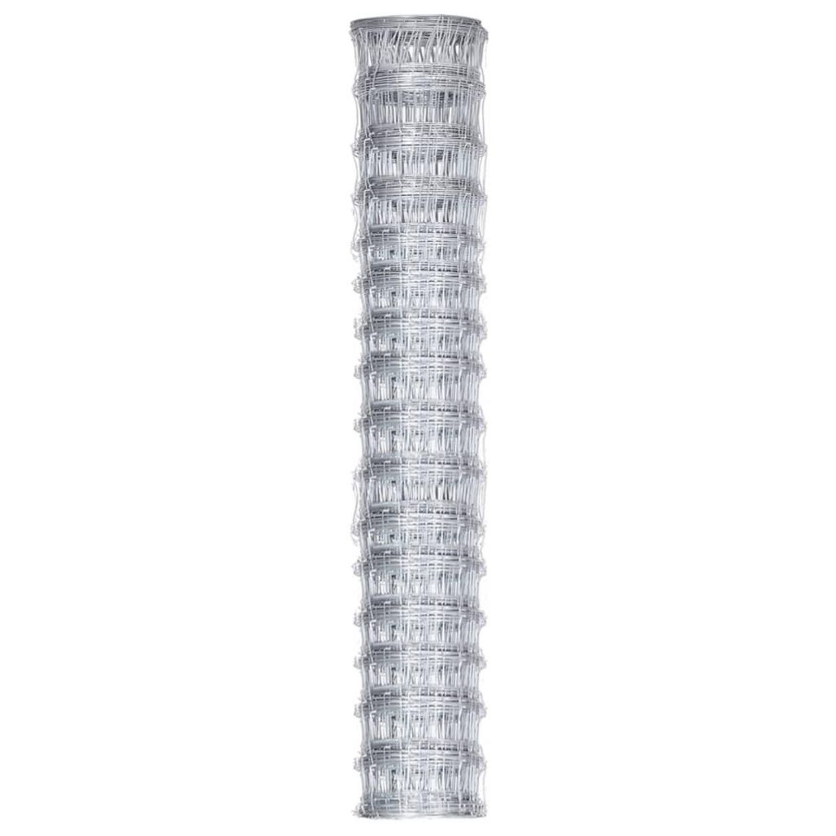 VIDAXL Cloture de jardin Acier galvanise 50x0,8 m Argente