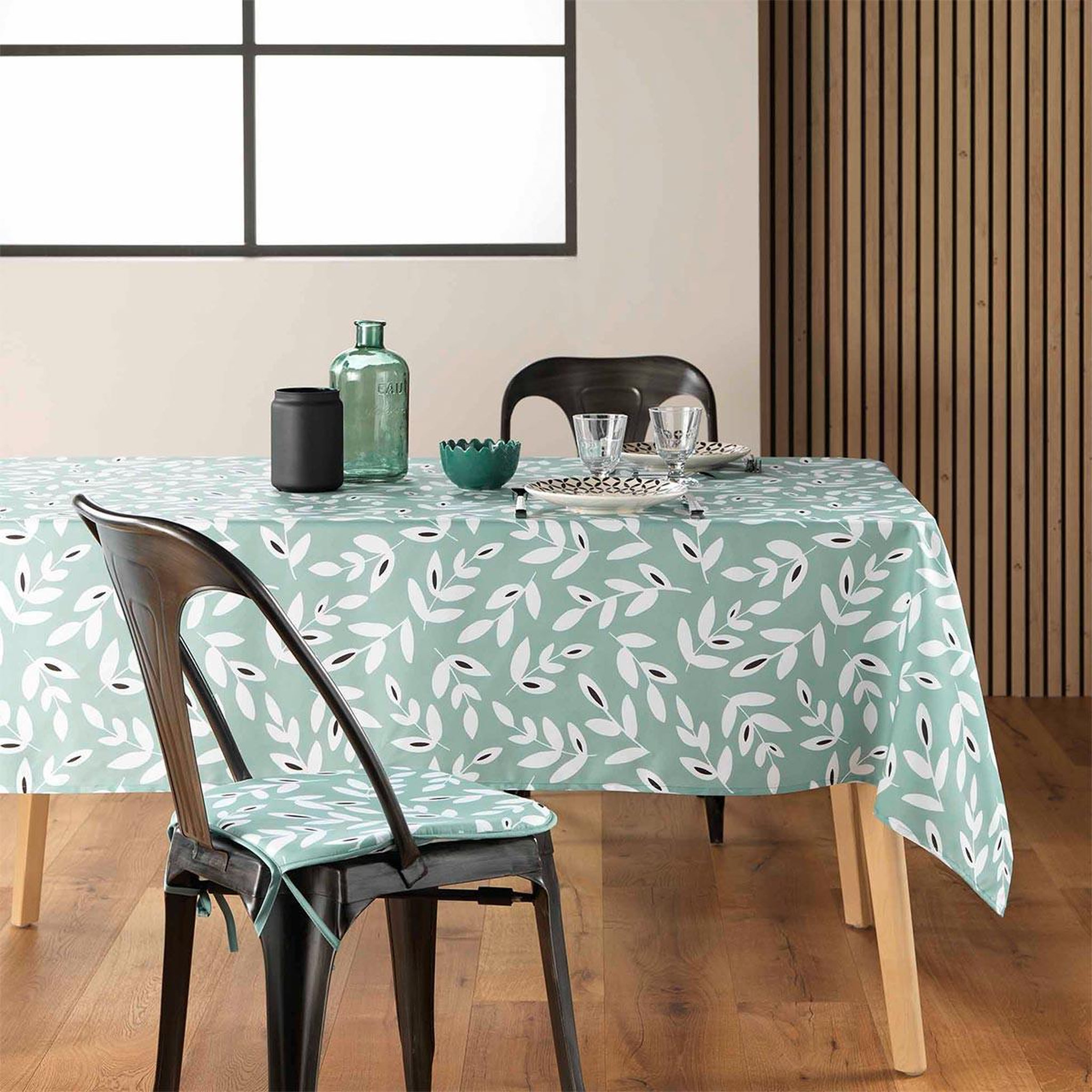 Voir la diapositive 4 : Douceur d'Intérieur Nappe en microfibre  bellys  140x240cm sauge