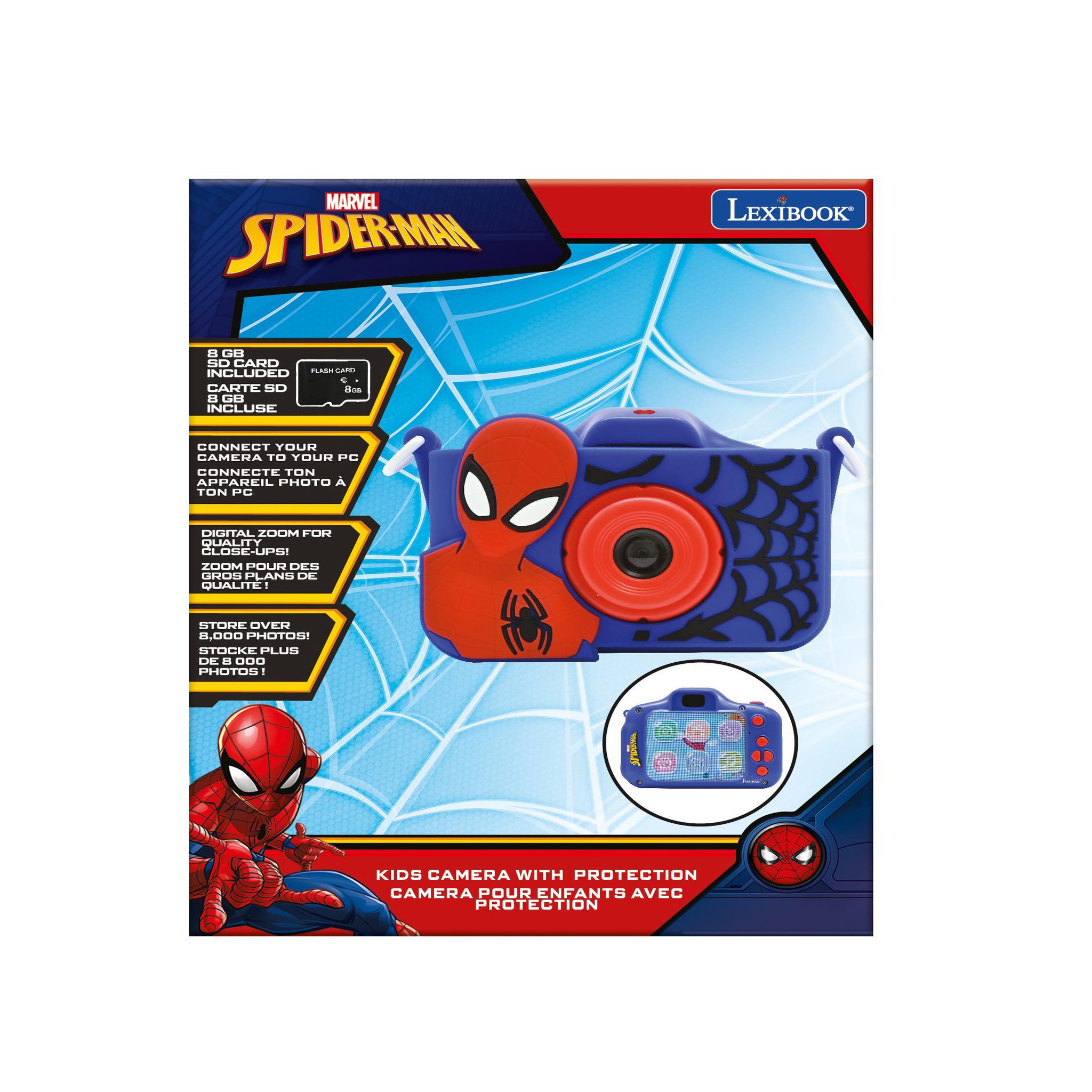 Voir la diapositive 4 : Lexibook Camera avec protection Spider-Man