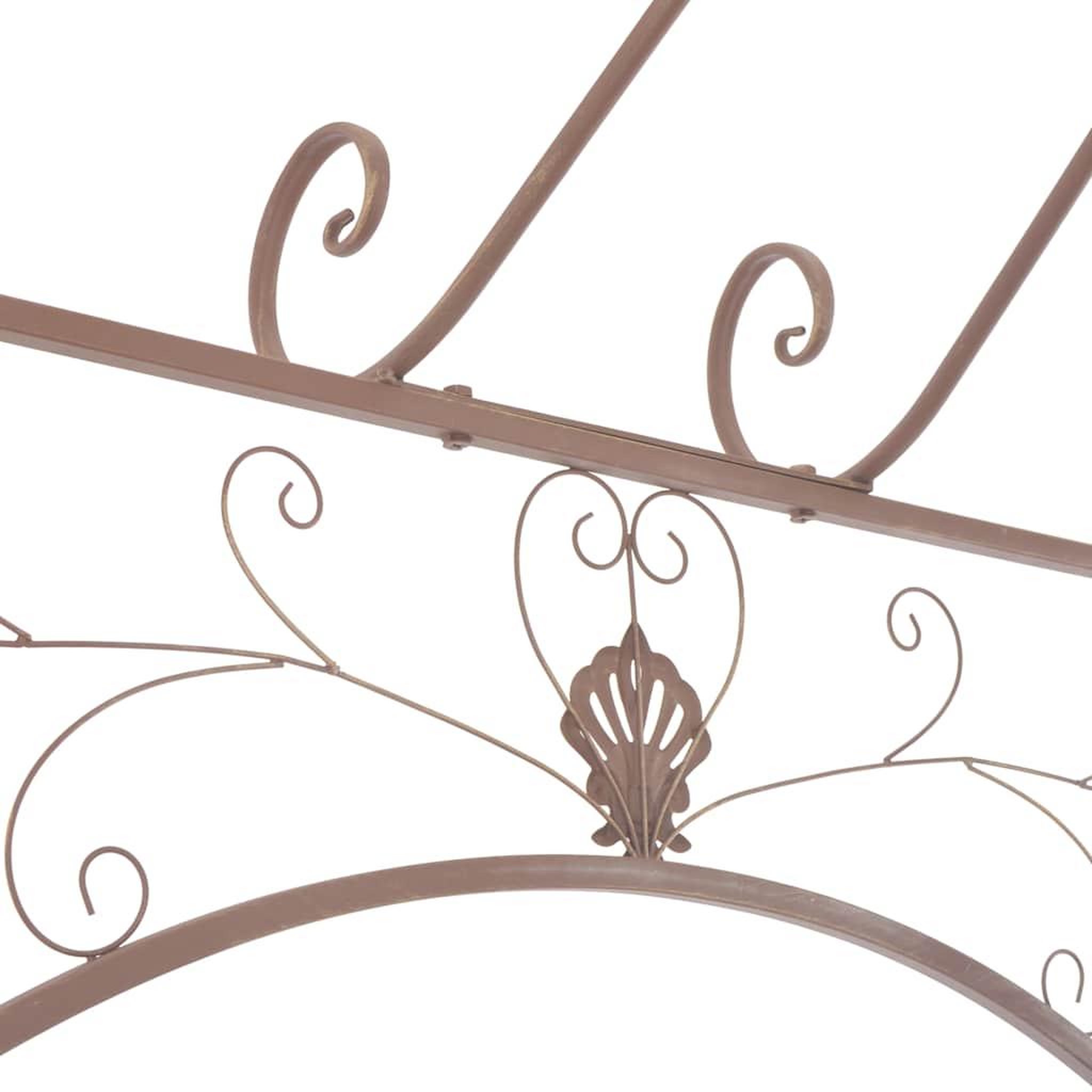 Voir la diapositive 5 : VIDAXL Pavillon de jardin marron antique 3 m fer