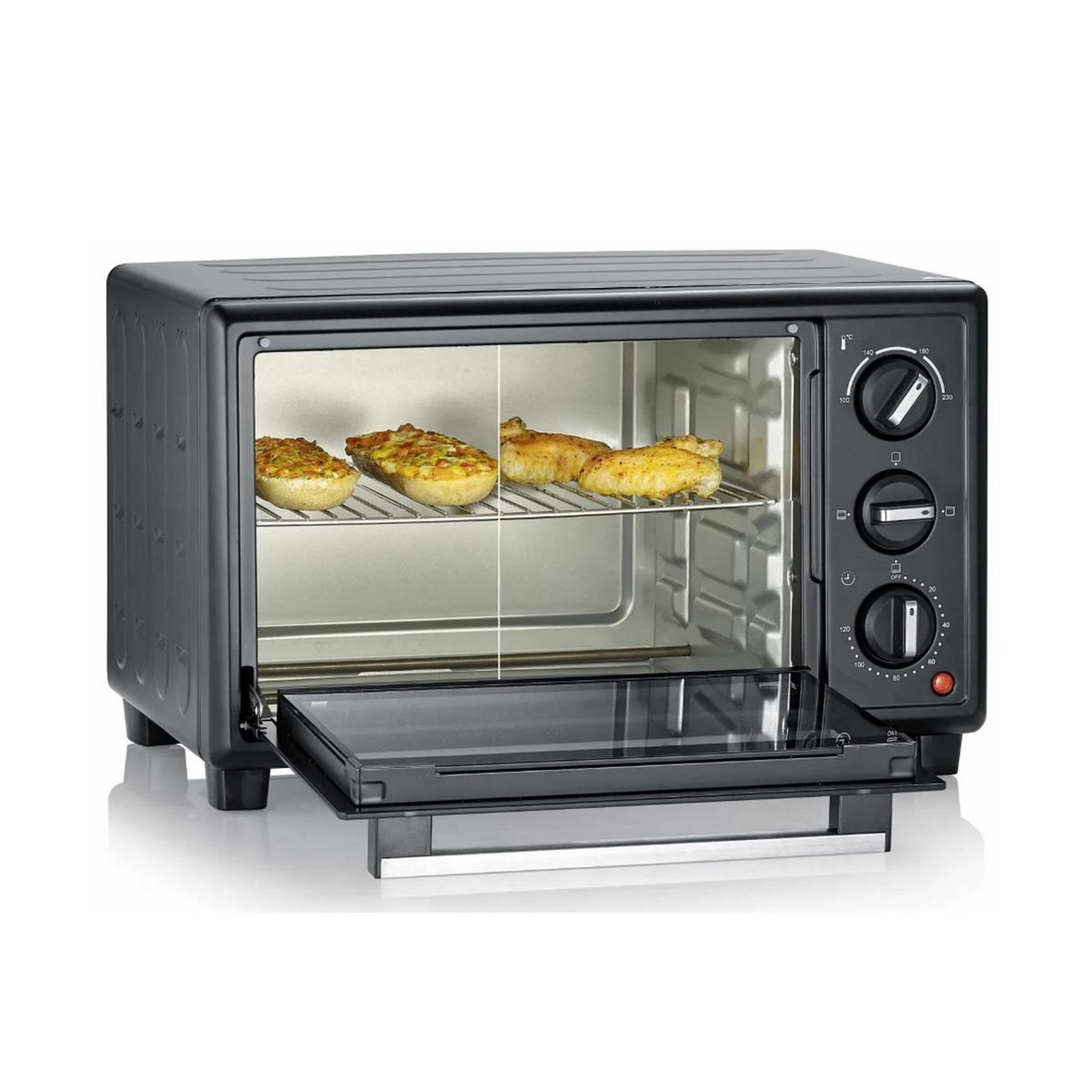 Voir la diapositive 3 : SEVERIN Four posable 20l 1600w noir - to2078