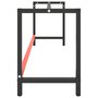 Voir la diapositive 5 : VIDAXL Cadre de banc de travail Noir et rouge mat 220x57x79 cm Metal