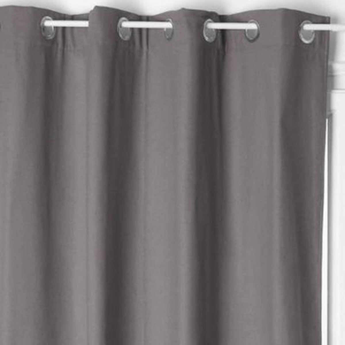 ATMOSPHERA Rideau Isolant en Coton  Isa  140x260cm Gris Foncé