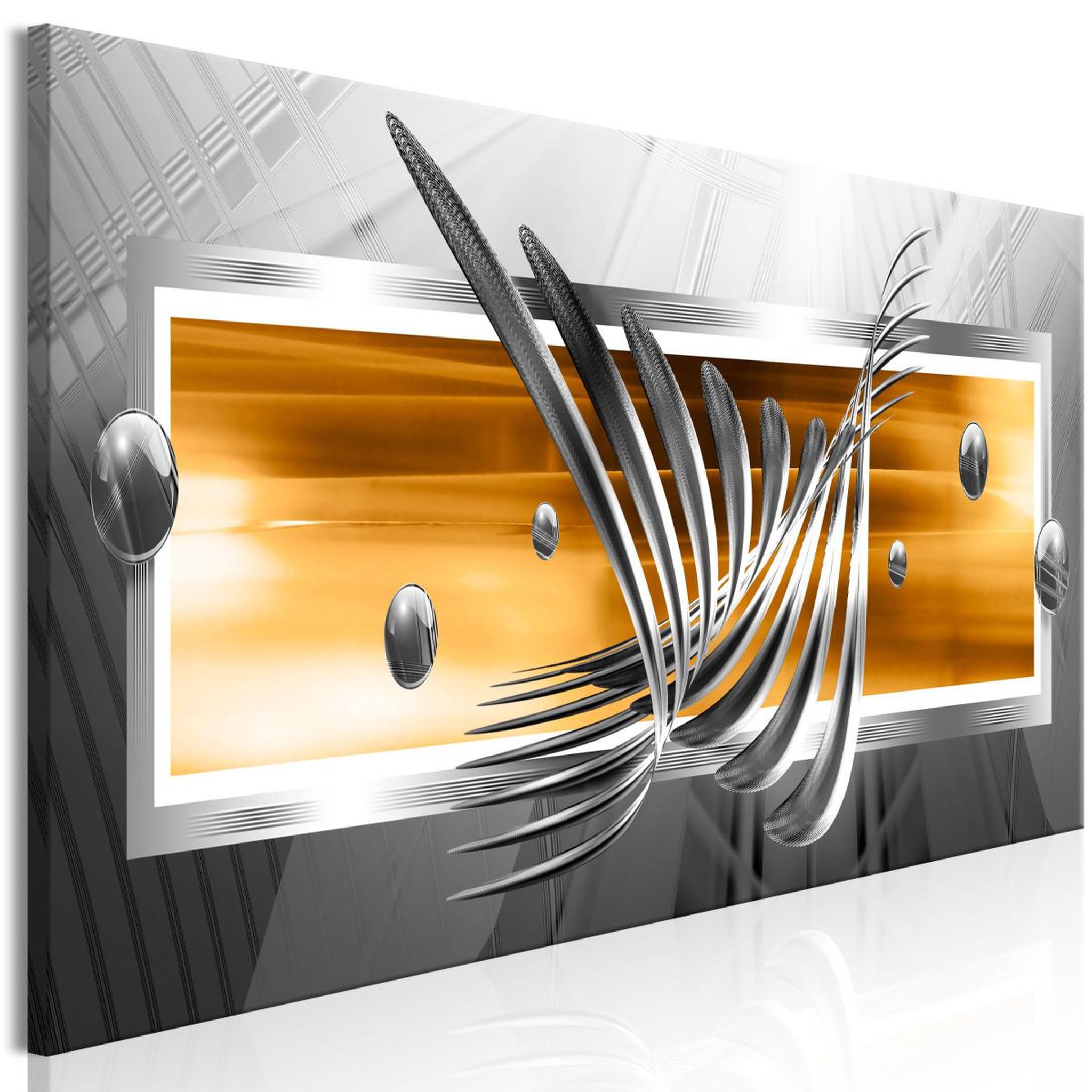 Voir la diapositive 1 : Paris Prix Tableau imprimé  silver wings narrow orange