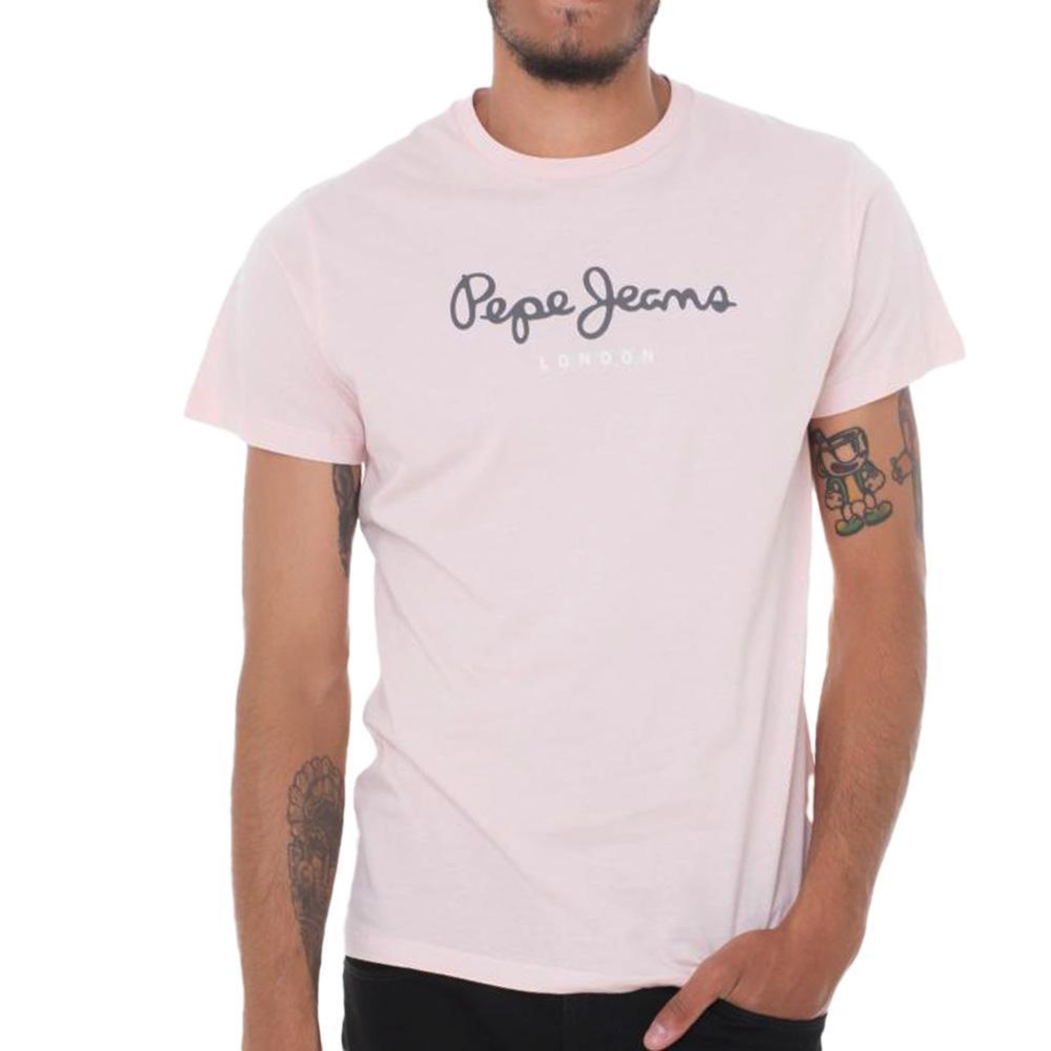 Pepe Jeans T shirt  Homme Pepe jeans 508208. Coloris disponibles : Rose