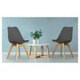 Voir la diapositive 1 : Lot de 2 chaises pieds bois massif LYDIA