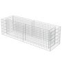 Voir la diapositive 3 : VIDAXL Lit sureleve a gabion Acier galvanise 180x50x50 cm