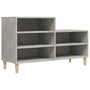 Voir la diapositive 2 : VIDAXL Armoire a chaussures Gris beton 102x36x60 cm Bois d'ingenierie