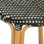 Voir la diapositive 2 : ATMOSPHERA Tabouret de Bar Bistrot en Rotin  Trecia  66cm Noir