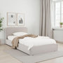 Voir la diapositive 2 : IDIMEX Lit simple BELARTI 90 x 190 cm rembourré, revêtement en tissu