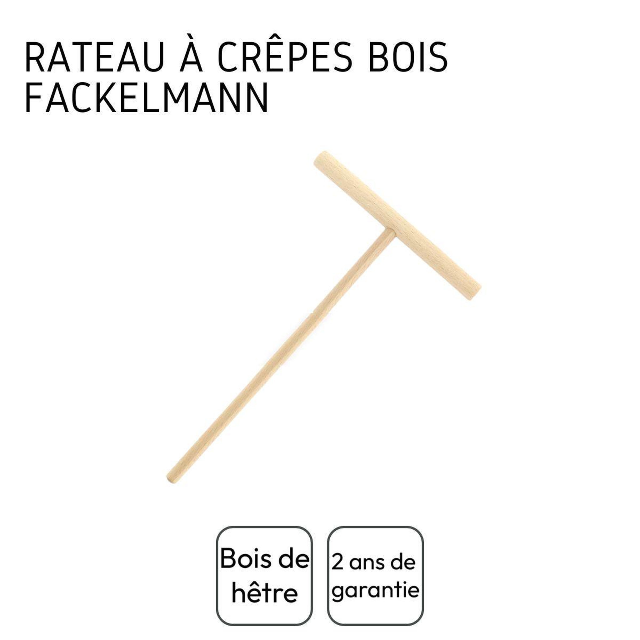 Voir la diapositive 4 : Fackelmann Râteau à crêpes 20 cm fackelmann wood edition