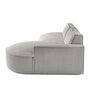 Voir la diapositive 5 : LISA DESIGN Spiaggia - canapé d'angle droit - forme arrondie - 4 places - en velours côtelé
