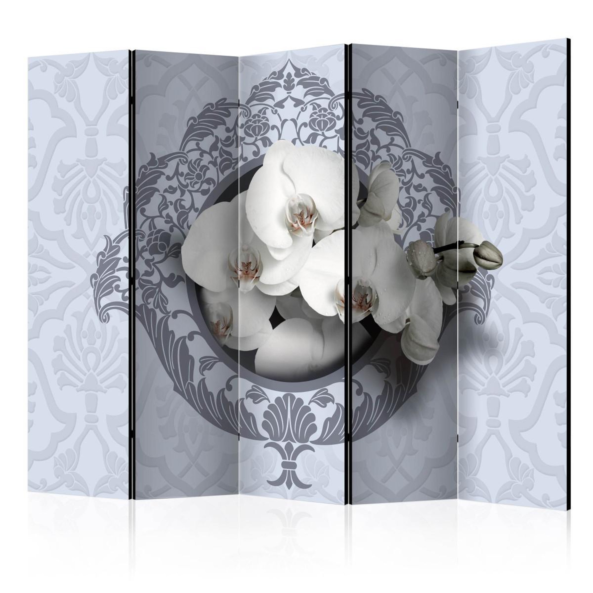 Paris Prix Paravent 5 volets  orchids : royal pattern  172x225cm