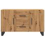 Voir la diapositive 4 : VIDAXL Buffet chene artisanal 100x36x60 cm bois d'ingenierie