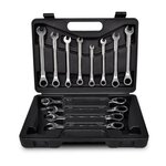 VIDAXL Jeu de cles a cliquet 12 pcs