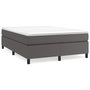 Voir la diapositive 1 : VIDAXL Cadre de lit sans matelas gris 140x190 cm similicuir