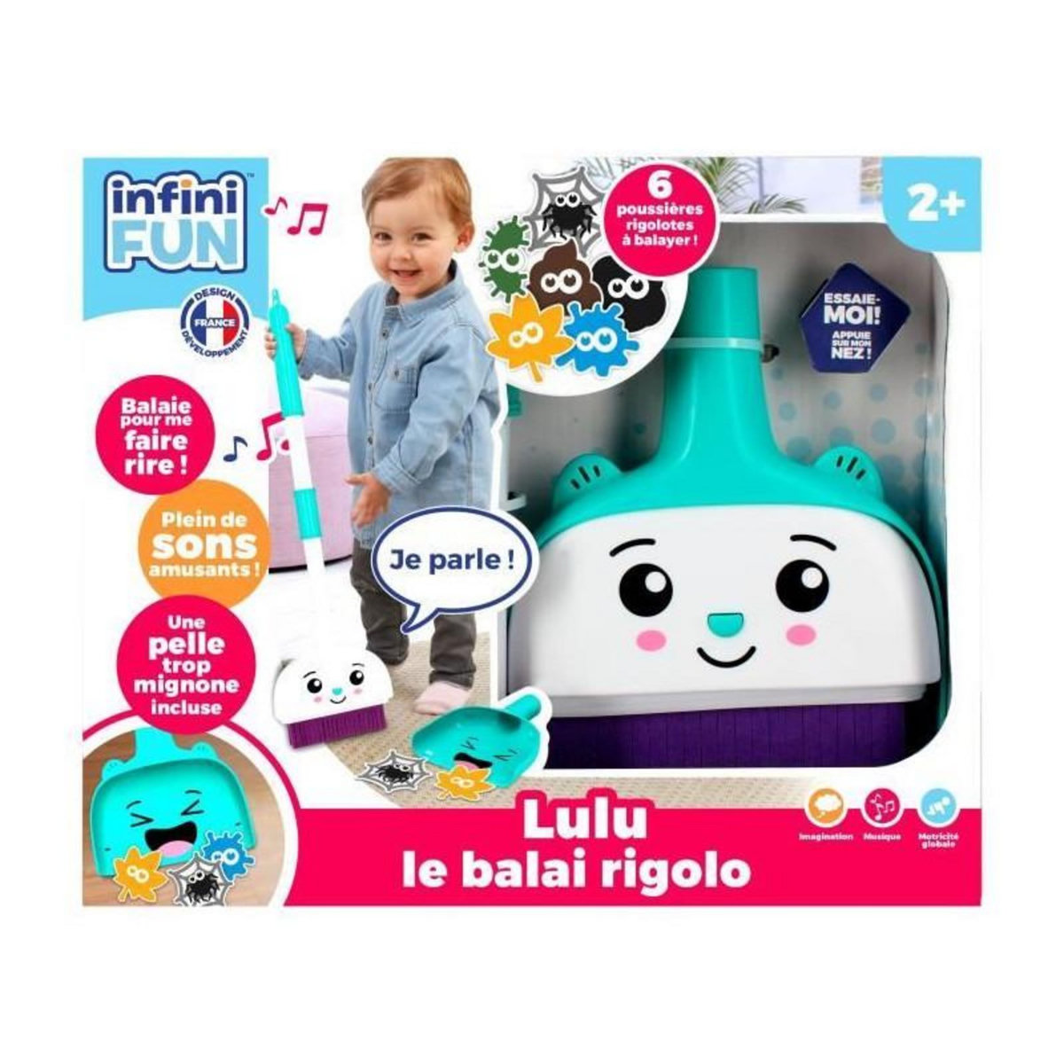 GENERIQUE Balai Jouet - KD - Lulu le Balai Rigolo - Parle comme par magie en balayant