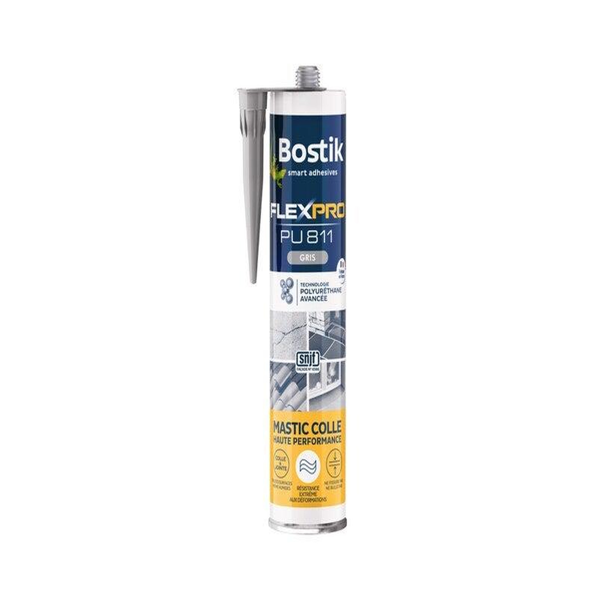 Bostik Colle joint int/ext polyuretane bostik flexpro pu811 gris bostik 300ml