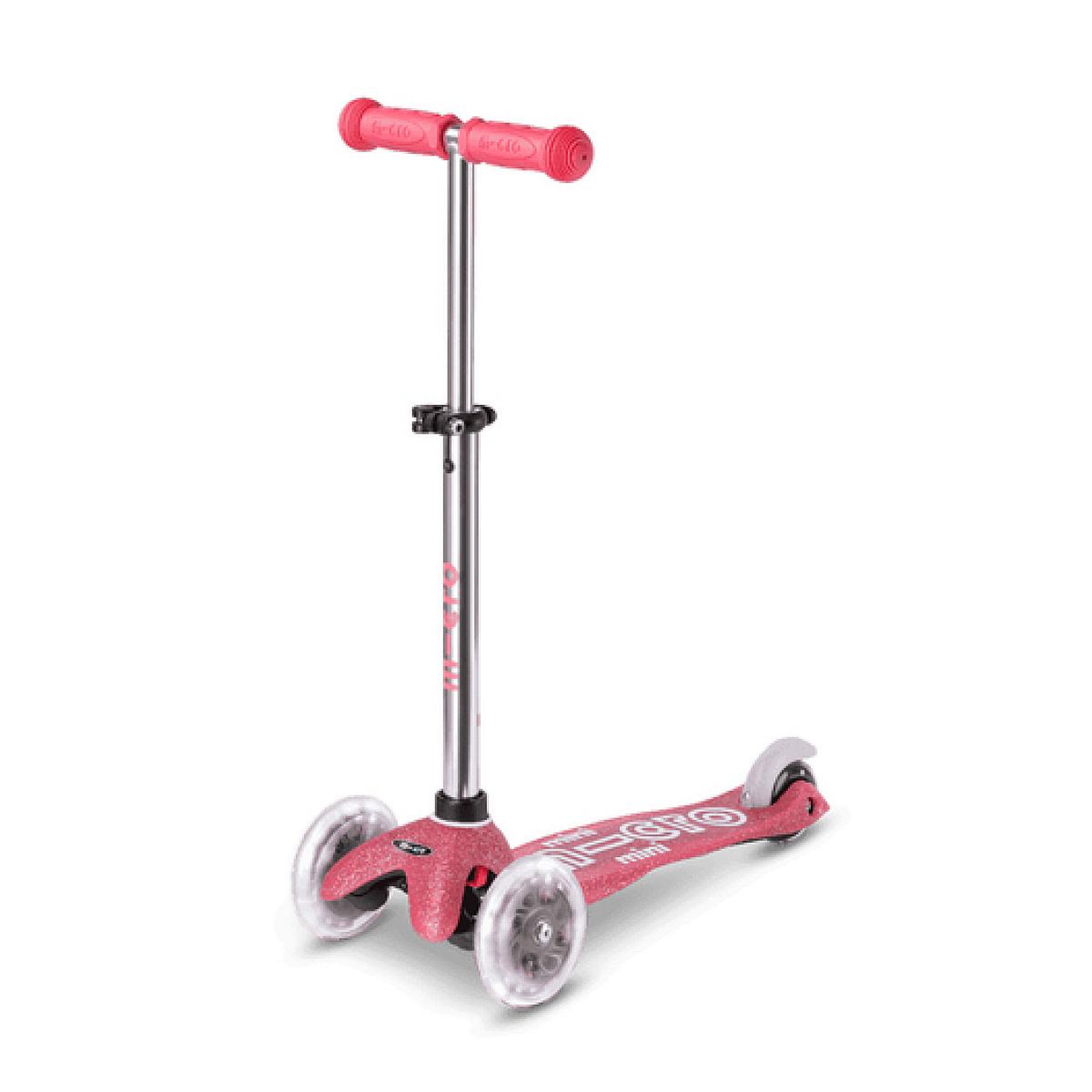 Voir la diapositive 1 : Micro Trottinette  Mobility à trois roues Rose Glitter LED MMD208