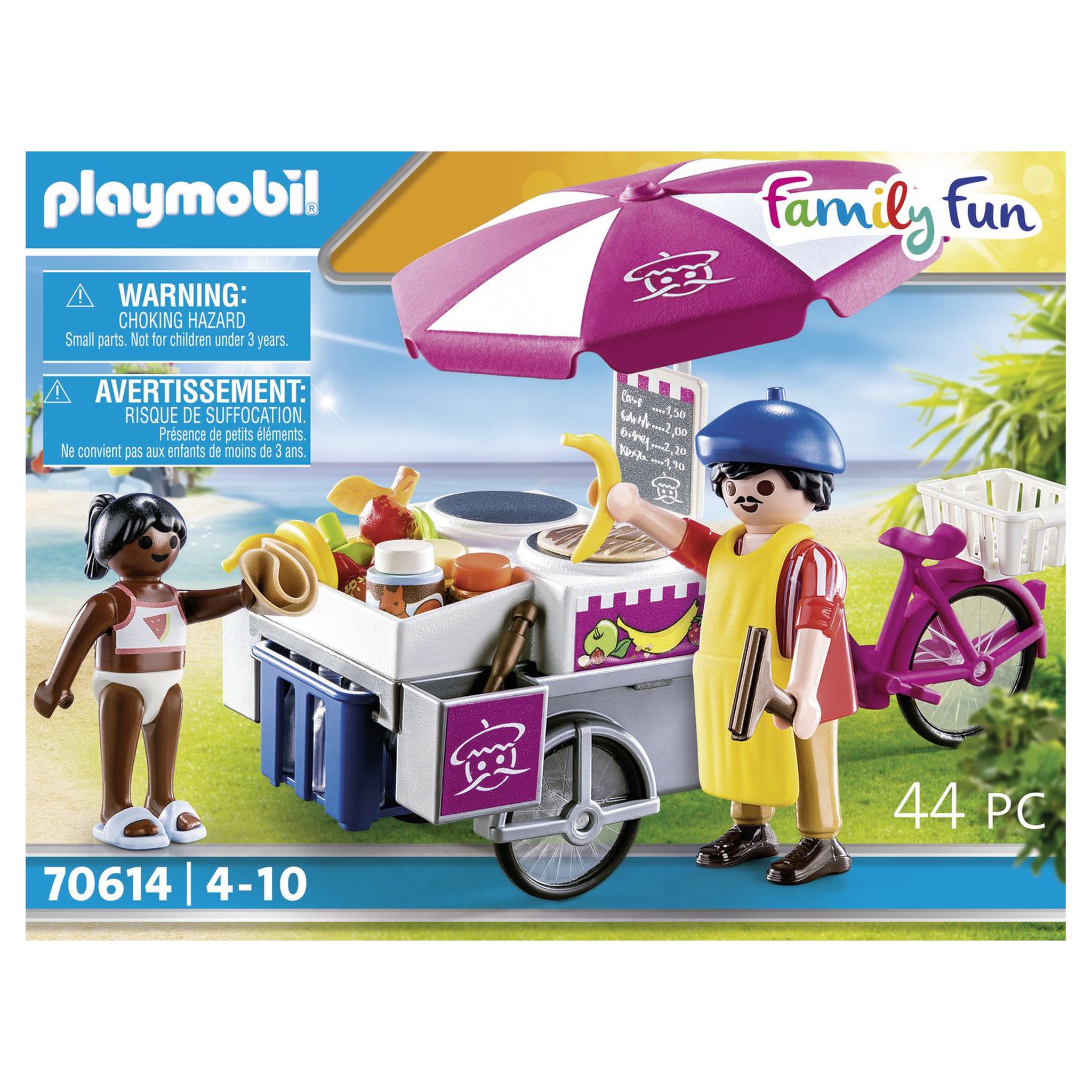 Voir la diapositive 2 : PLAYMOBIL 70614 - Family Fun - Stand de crêpes 