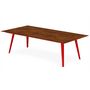 Voir la diapositive 2 : Paris Prix Table Basse 1 Cover  Contraste II  120cm Rouge