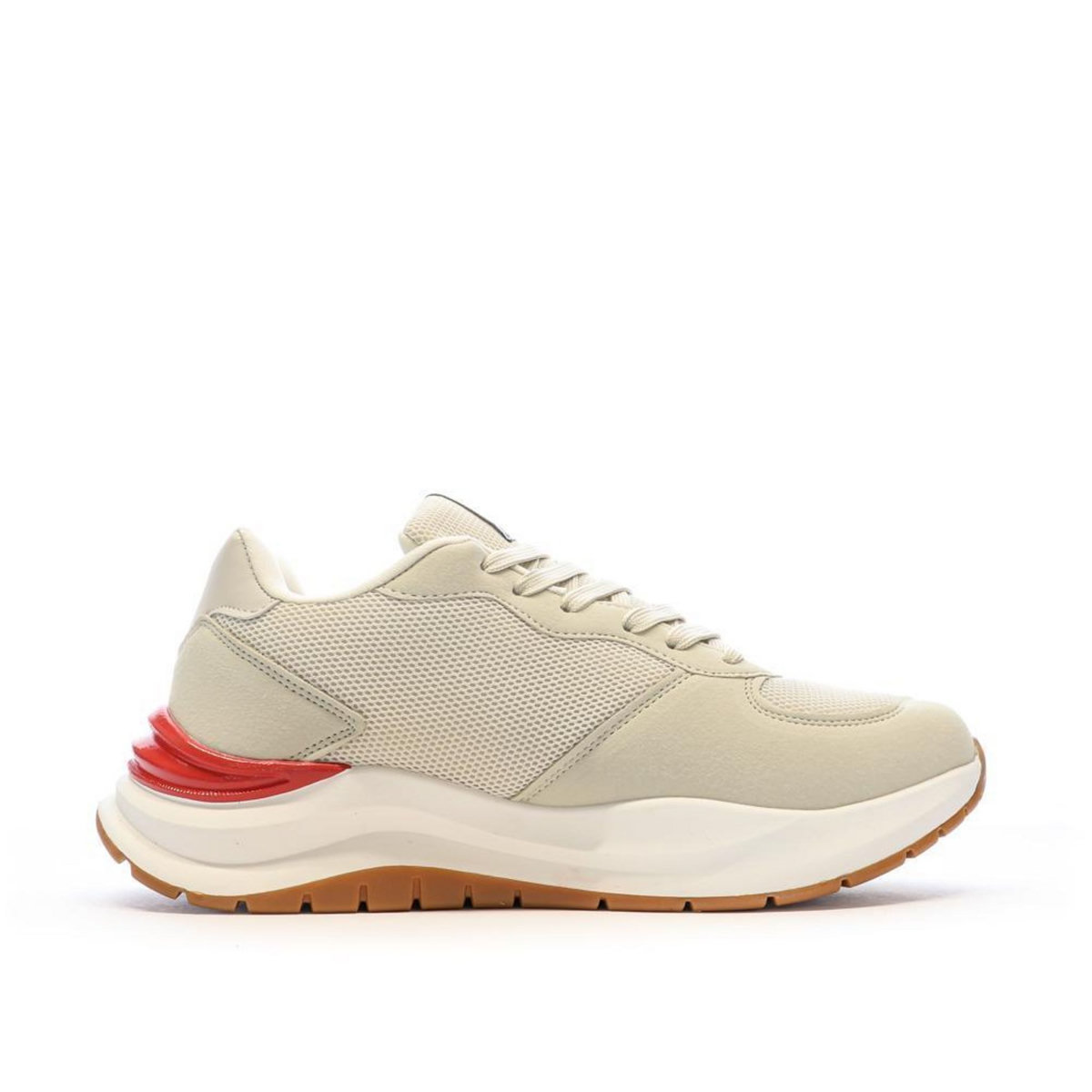 LOTTO Baskets Beige/Blanche Homme Lotto Twenty6