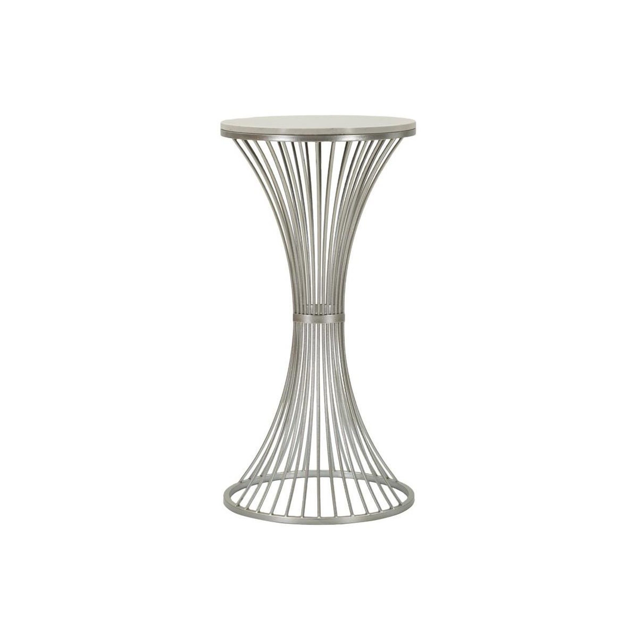Paris Prix Table d'appoint en marbre  funnel  79cm argent