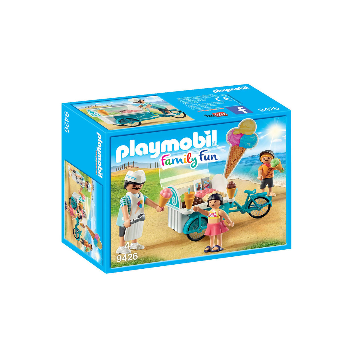 PLAYMOBIL 9426 - Family Fun - Marchand de glaces et triporteur 