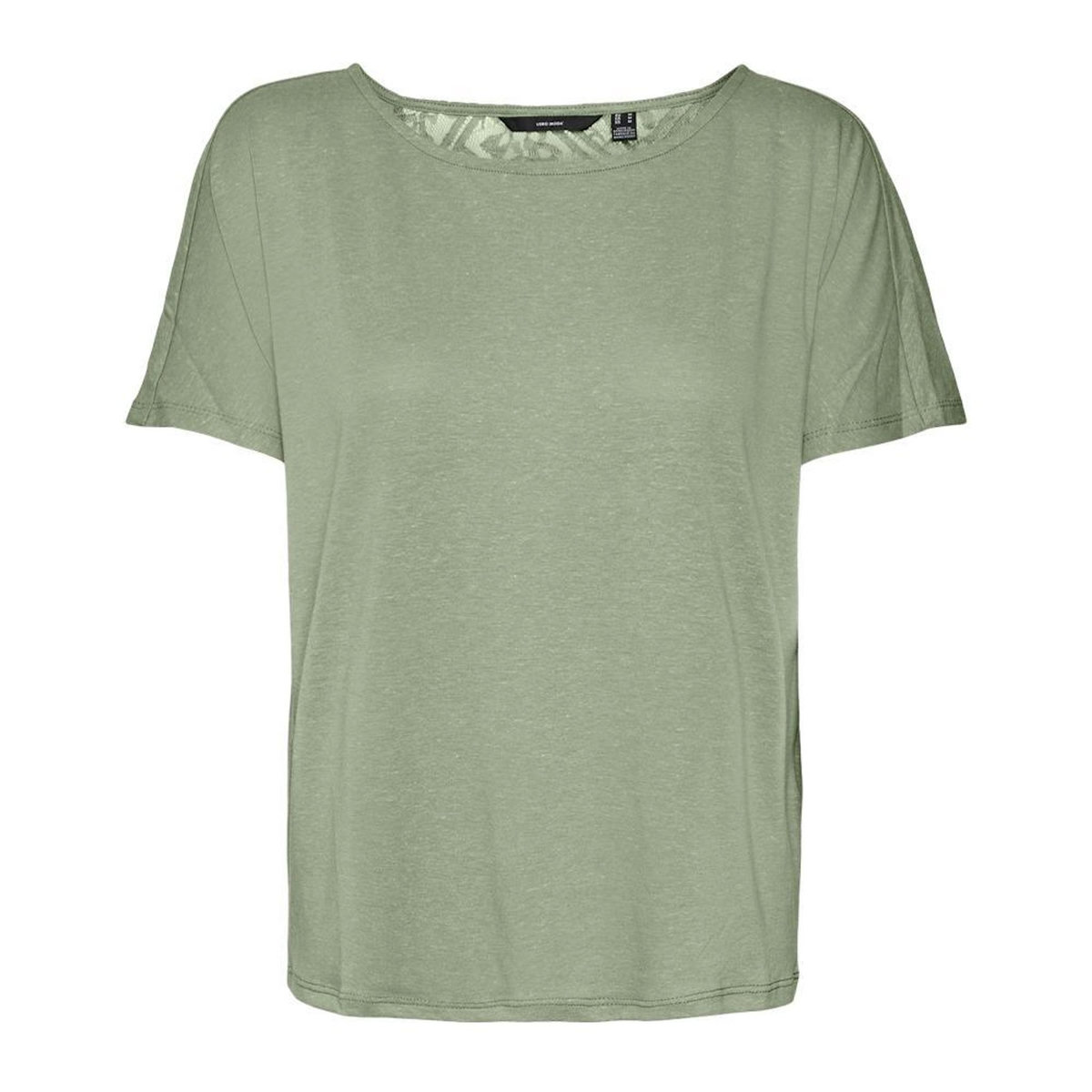 Vero Moda T-shirt Vert Dentelle Femme Vero Moda Marijune