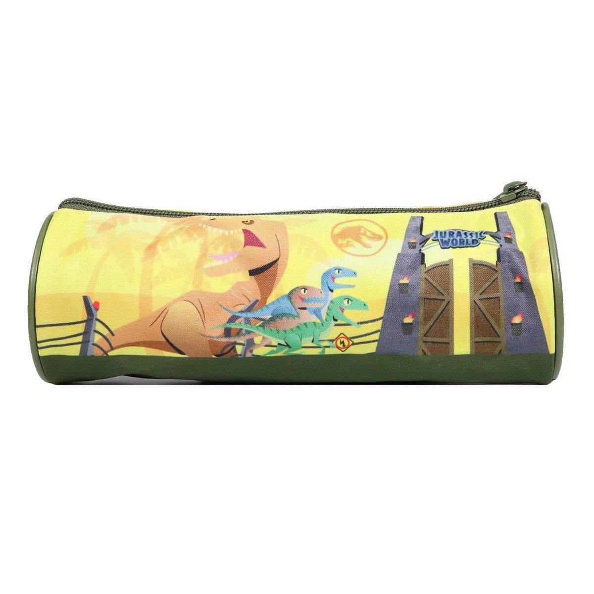 Bagtrotter BAGTROTTER Trousse scolaire ronde Jurassic World Jaune