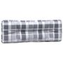 Voir la diapositive 5 : VIDAXL Coussins de palette lot de 2 motif a carreaux gris tissu
