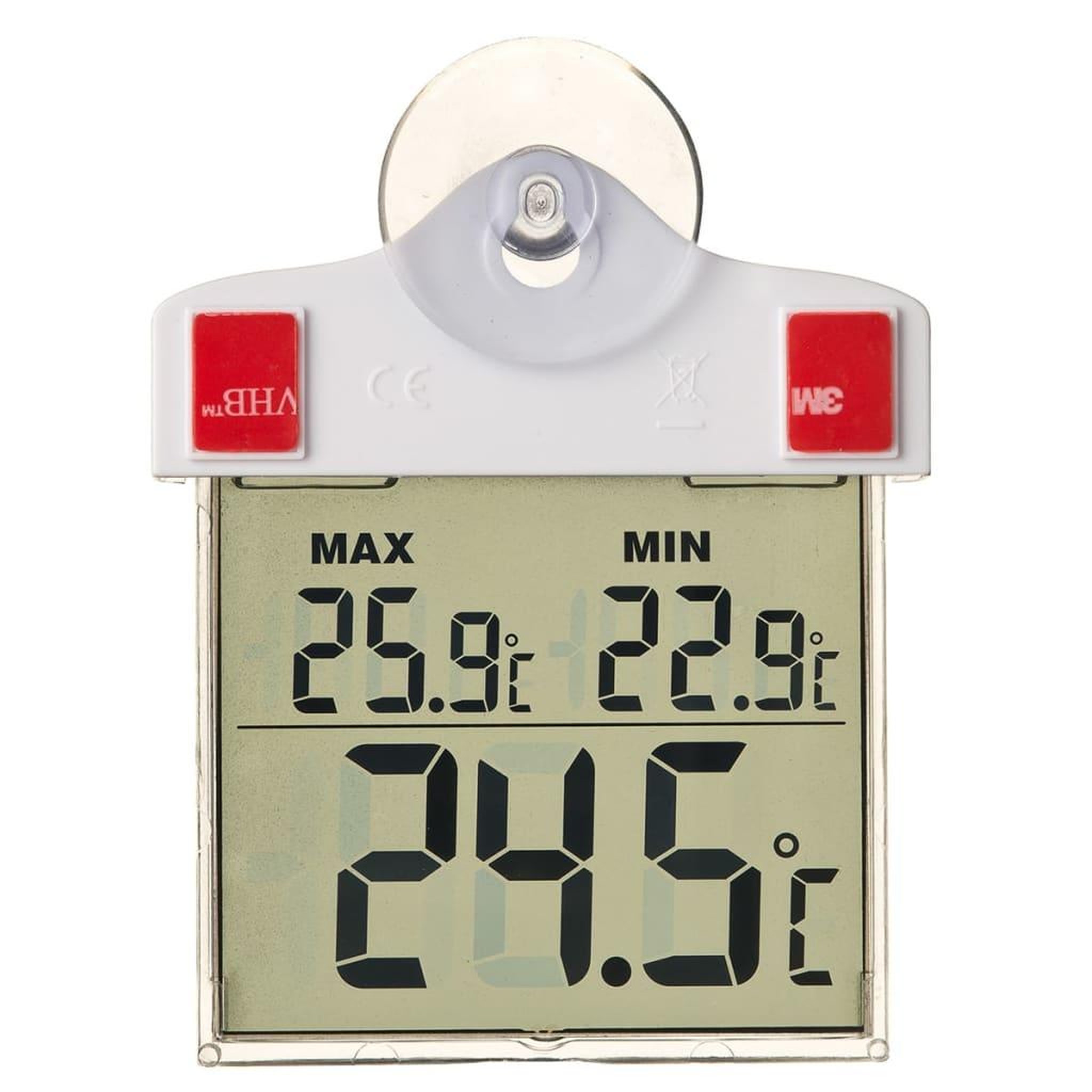Voir la diapositive 1 : NATURE Nature Thermometre numerique de fenetre 13 x 10 x 3 cm